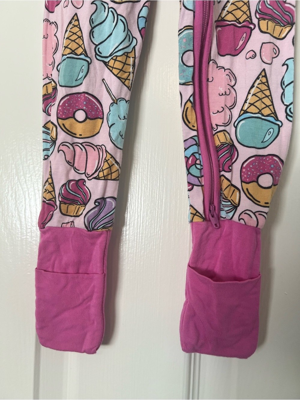 Little Sleepies Pink Sweet Treats Zippy 18-24 Months - Picture 2 of 6